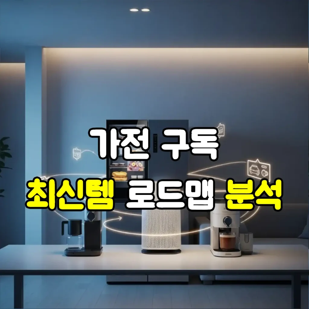 가전 구독: 최신템 로드맵 분석