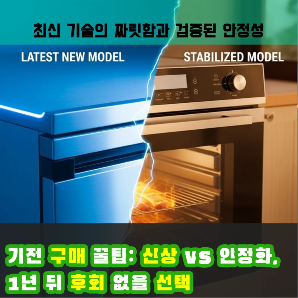 가전 구매 꿀팁: 신상 vs 안정화, 1년 뒤 후회 없을 선택