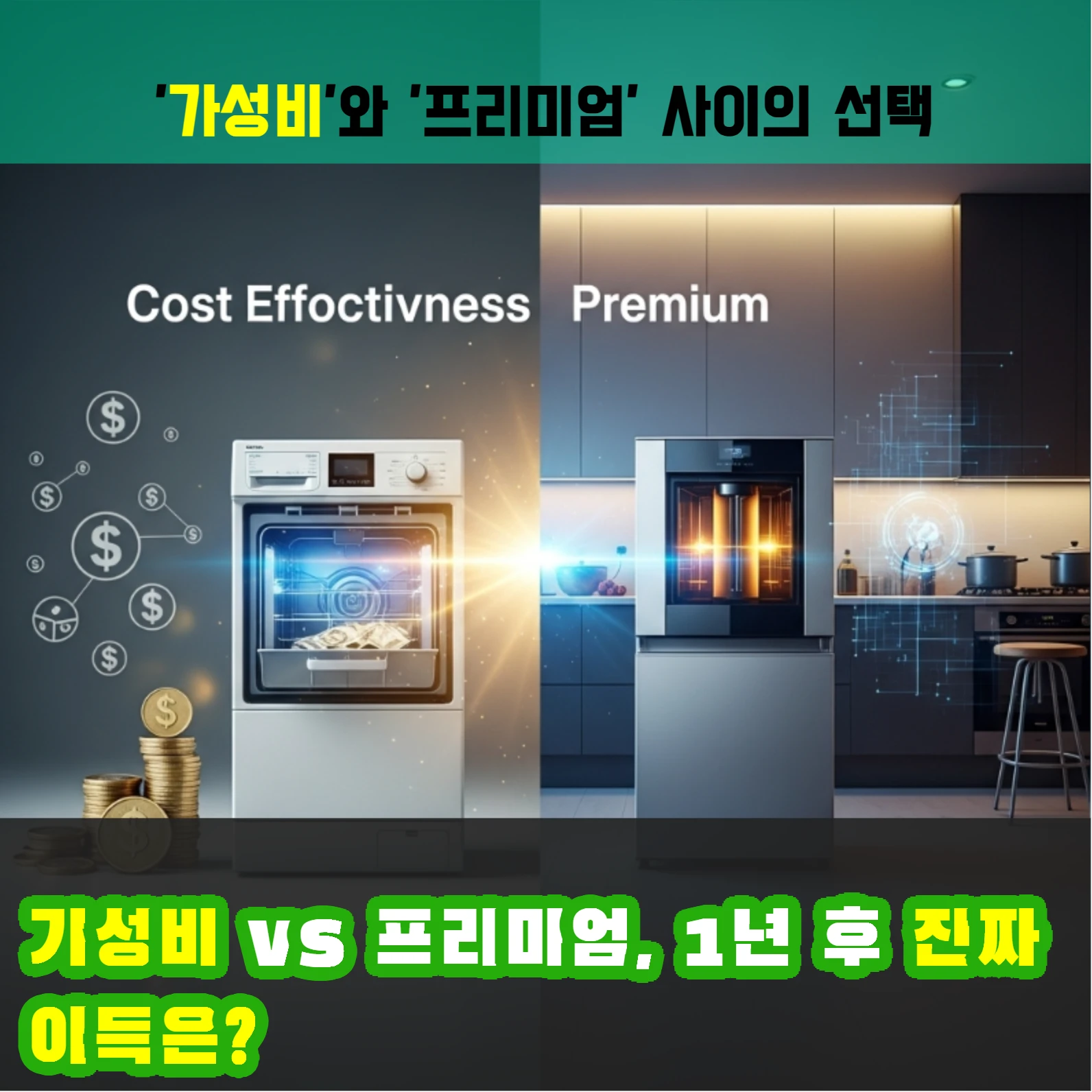 가성비 vs 프리미엄, 1년 후 진짜 이득은?